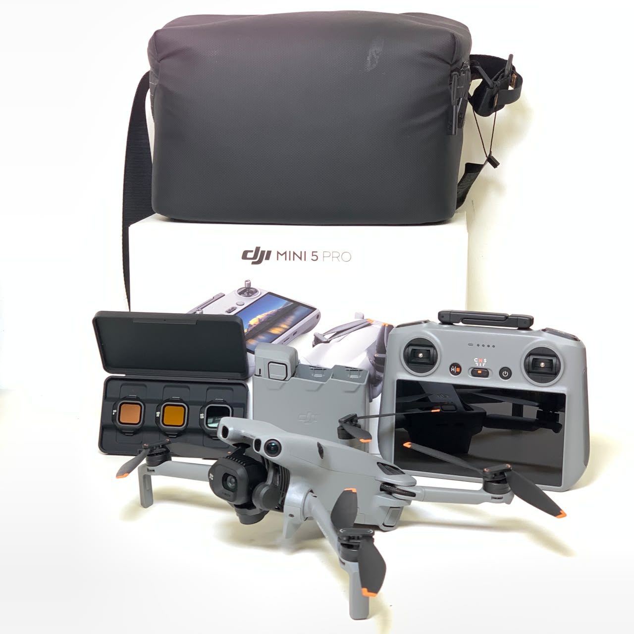 [USED] DJI Mini 5 Pro Fly More Combo Plus (2 Batteries) with DJI RC 2 (AVG Cycle 5, 98% Like New with Box) Mini 5 Pro FMC Plus Mini 5 Pro FMC+ — [USED] DJI Mini 5 Pro Fly More Combo Plus (2 Batteries) with DJI RC2