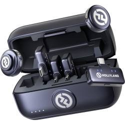 [PRE ORDER] Hollyland LARK M3 Combo (2TX & 4 Mobile USB-C RX) Wireless Microphone System with 2 Clip-On Mic/Transmitters & 4 USB Receiver (2.4 GHz) / Lark3 Hollyland M3
