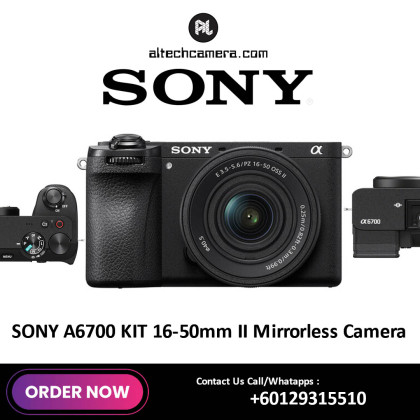 (OCT SALE) Sony a6700 Kit with 16-50mm Lens (Free 64GB Memory Card)