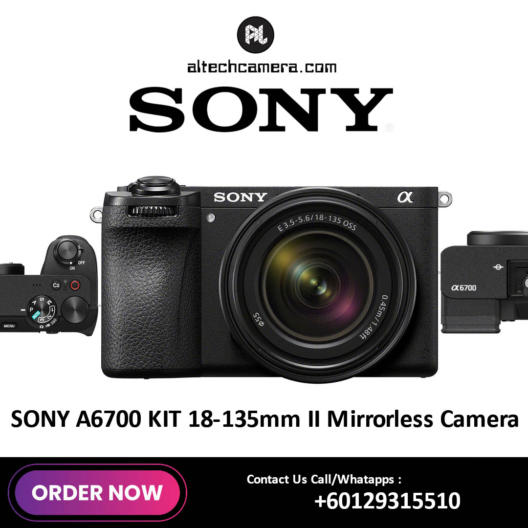 (OCT SALE) Sony a6700 Kit with 18-135mm Lens (Free 64GB Memory Card) — Sony a6700 Mirrorless Camera with 18-135mm Lens