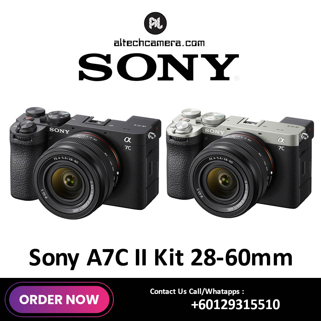 (OCT SALE - TNG RM400) Sony A7C II KIT 28-60mm Mirrorless Camera (Freegifts: 64GB Card) — Sony A7C II Mirrorless Camera Kit 28-60mm (Black)