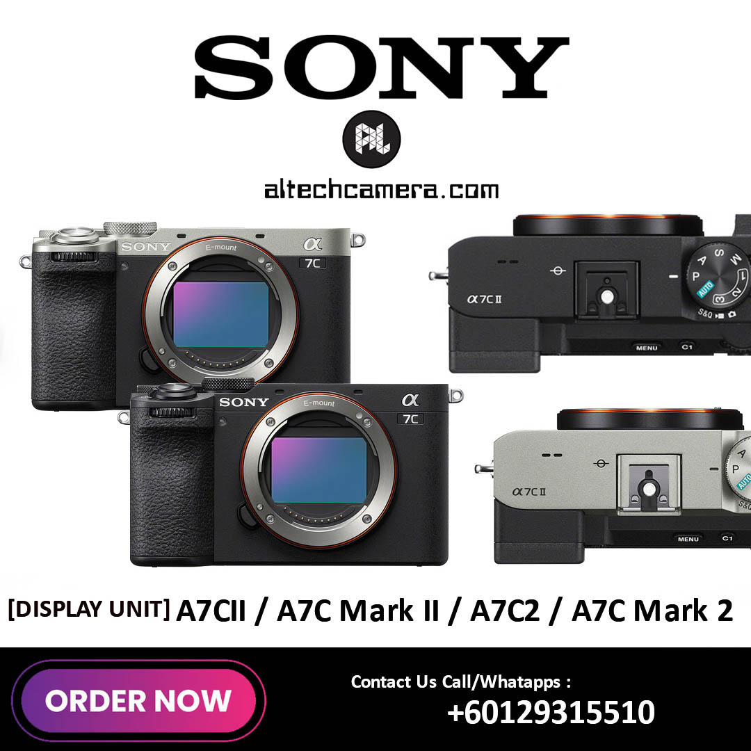 [DISPLAY UNIT] New Sony A7C II Mirrorless Camera Body Only (Black / Silver) — Sony A7C II Mirrorless Camera (Black)