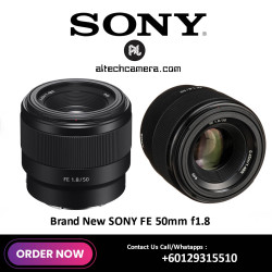 (OCT SALE - TNG RM100) New Sony FE 50mm f1.8 Lens (Sony MY warranty)