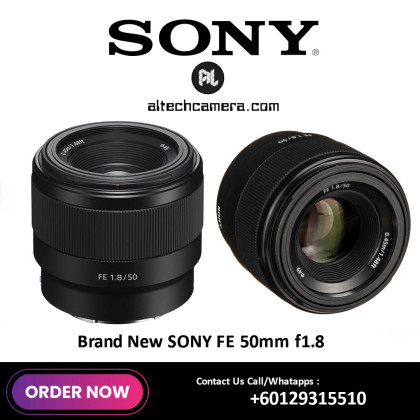 (OCT SALE - TNG RM100) New Sony FE 50mm f1.8 Lens (Sony MY warranty)