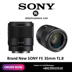 (OCT SALE - TNG RM100) New Sony FE 35mm F1.8 Lens (Sony Malaysia 1+1 Years Warranty)