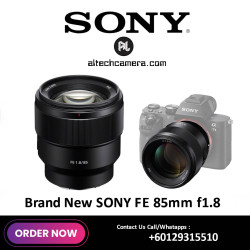 (OCT SALE - TNG RM100) New Sony FE 85mm F1.8 Lens (Sony Malaysia) (1+1 Years Sony Warranty)