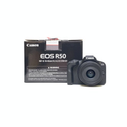 [USED] Canon EOS R50 Kit 18-45mm F4.5-6.3 Lens (SC 2K Only, Canon My Wty Til Aug 2027, 99% Like New With Box)