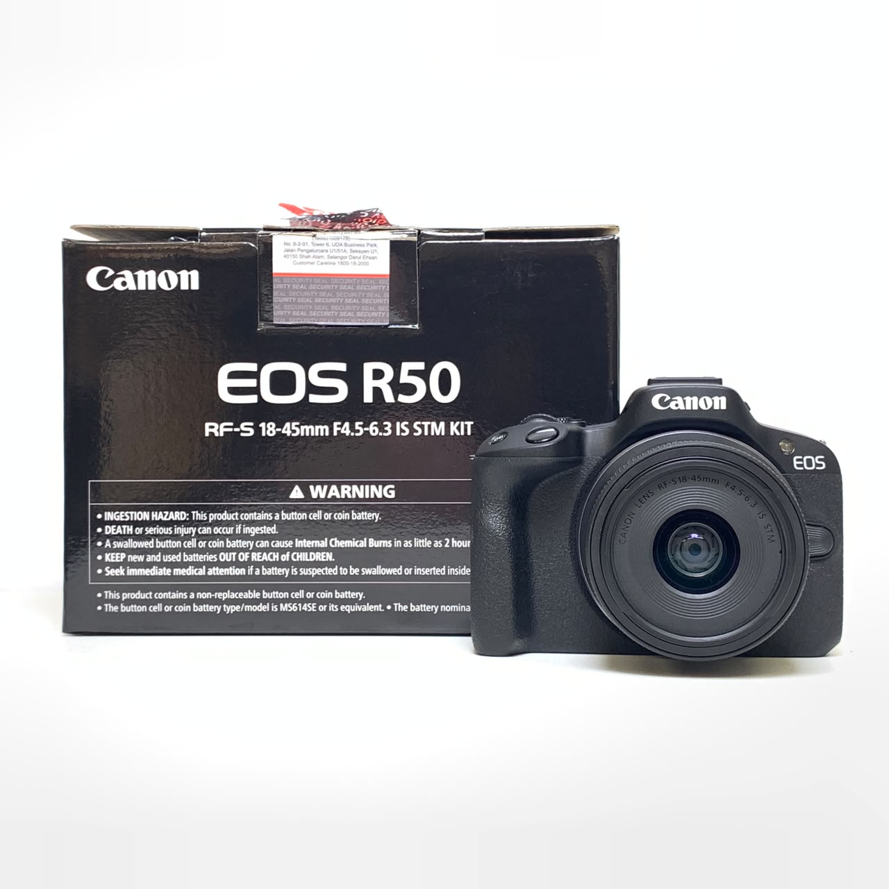 [USED] Canon EOS R50 Kit 18-45mm F4.5-6.3 Lens (SC 2K Only, Canon My Wty Til Aug 2027, 99% Like New With Box) — [USED] Canon EOS R50 Kit 18-45mm Lens