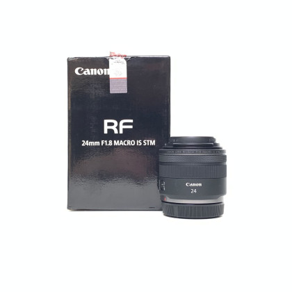 [USED] Canon RF 24mm F1.8 MACRO IS STM Lens ( Canon My Wty Until April 2027, 98% Like New With Box)