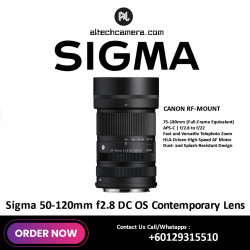 Sigma 50-120mm f2.8 DC OS Contemporary Lens (Canon RF)