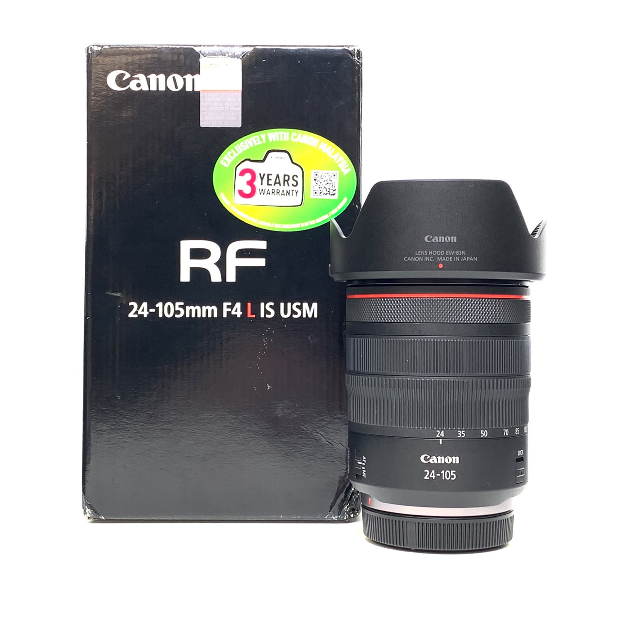 [USED] Canon RF 24-105mm f4 L IS USM Lens (97.5% Like New With Box) — [USED] Canon RF 24-105mm F4L IS USM Lens