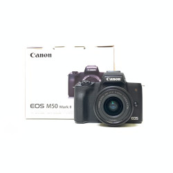 [USED] Canon EOS M50 Mark II Kit 15-45mm Lens  (SC 4K Only, 99% Like New With Box)