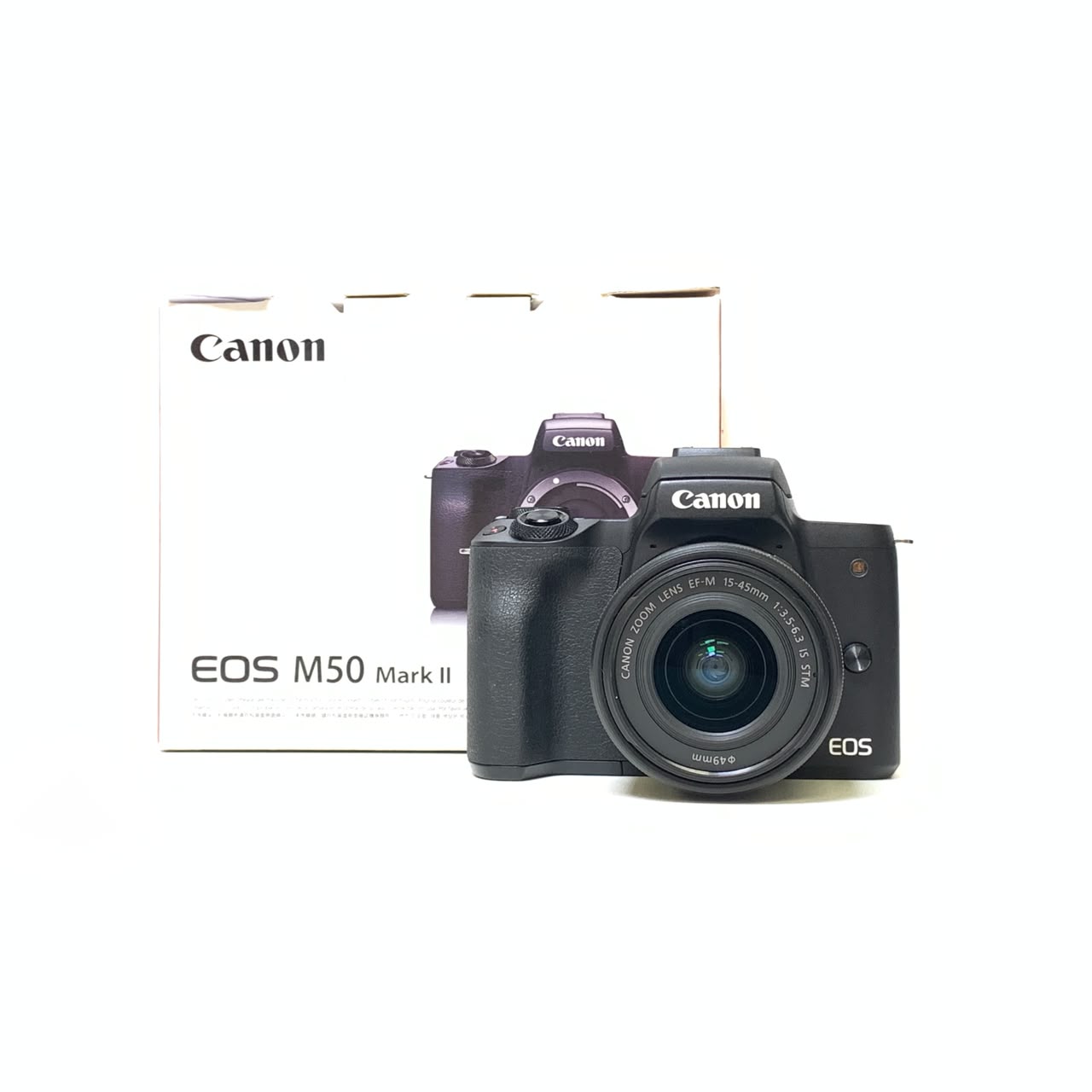 [USED] Canon EOS M50 Mark II Kit 15-45mm Lens  (SC 4K Only, 99% Like New With Box) — [USED] Canon EOS M50 Mark II Kit 15-45mm Lens