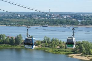 Kereta gantung di Nizhy Novgorod