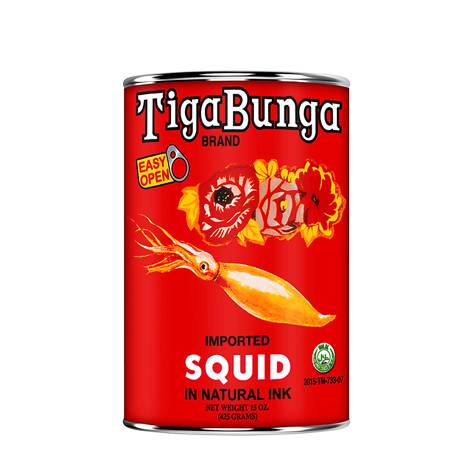 Canned Squid In Natural Ink