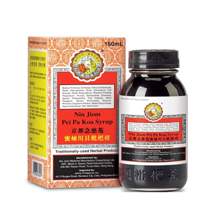 Pei Pa Koa Syrup for Cough and Sore Throat Relief