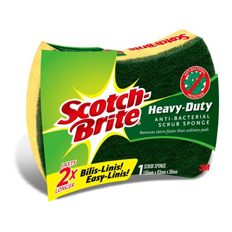 Scotch Brite Heavy Duty Antibacterial Scrub Sponge