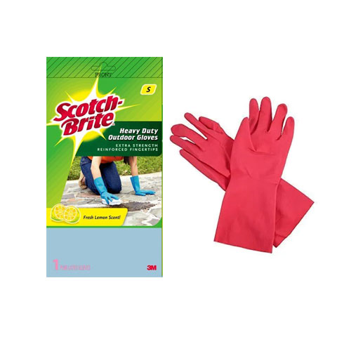 Scotch Brite Heavy Duty Outdoor Gloves Small