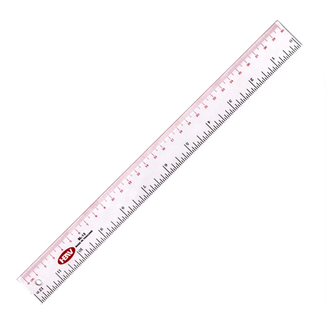 Ruler 12" Clear