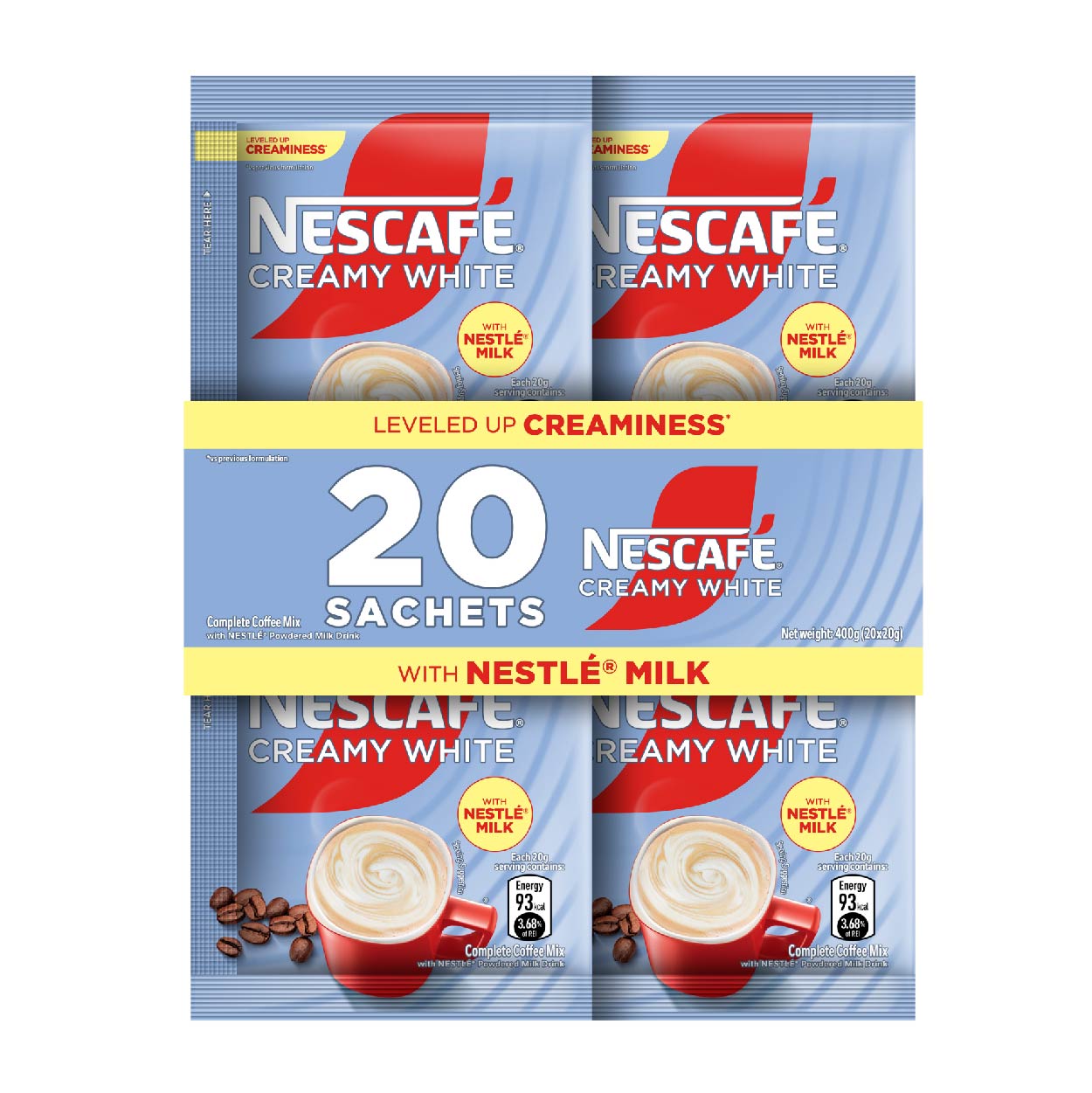 Creamy White 3-in-1 Coffee Twin Pack 40g