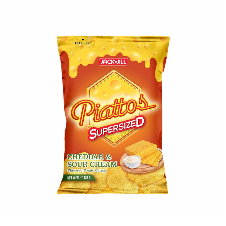 Piattos Cheddar Sour Cream 170g/18