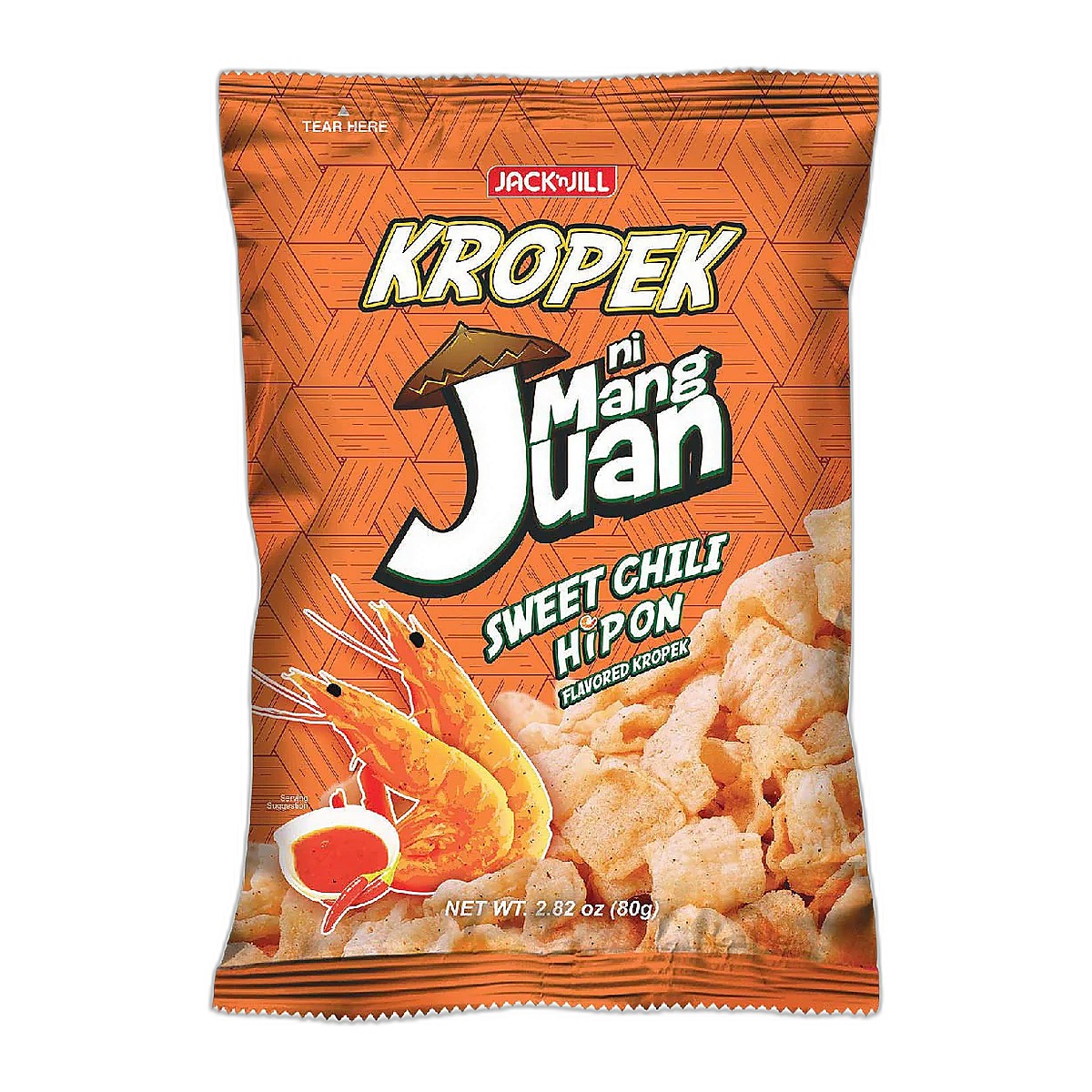 Kropek ni Mang Juan Sweet Chili Hipon 80g/18