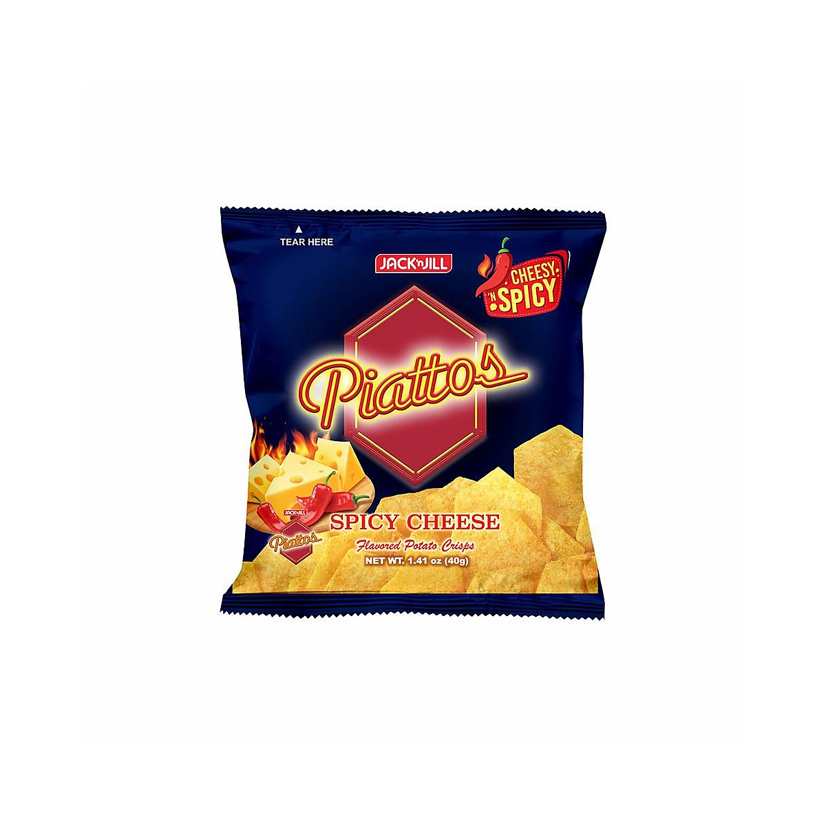 Piattos Spi Cheese 40g/80