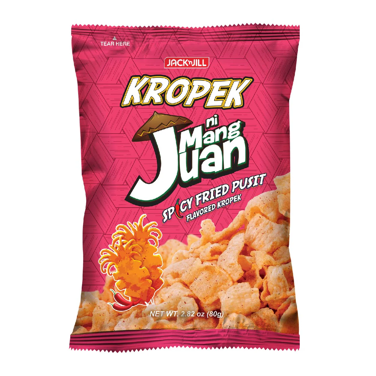 Kropek ni Mang Juan Spicy Dried Pusit 80g/18