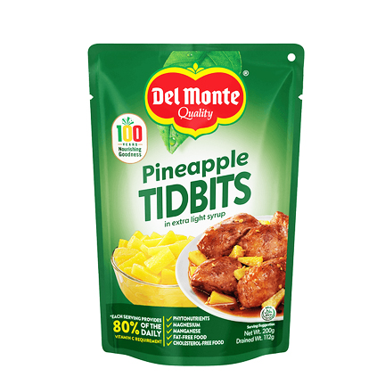 Pineapple Tidbits in Extra Light Syrup