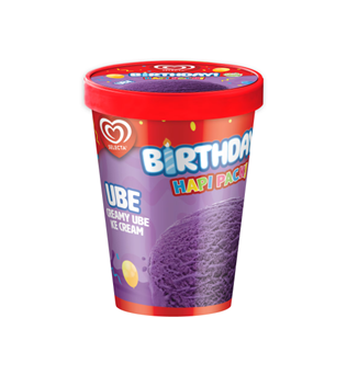 Birthday Ice Cream Hapi Pack Ube 400ml