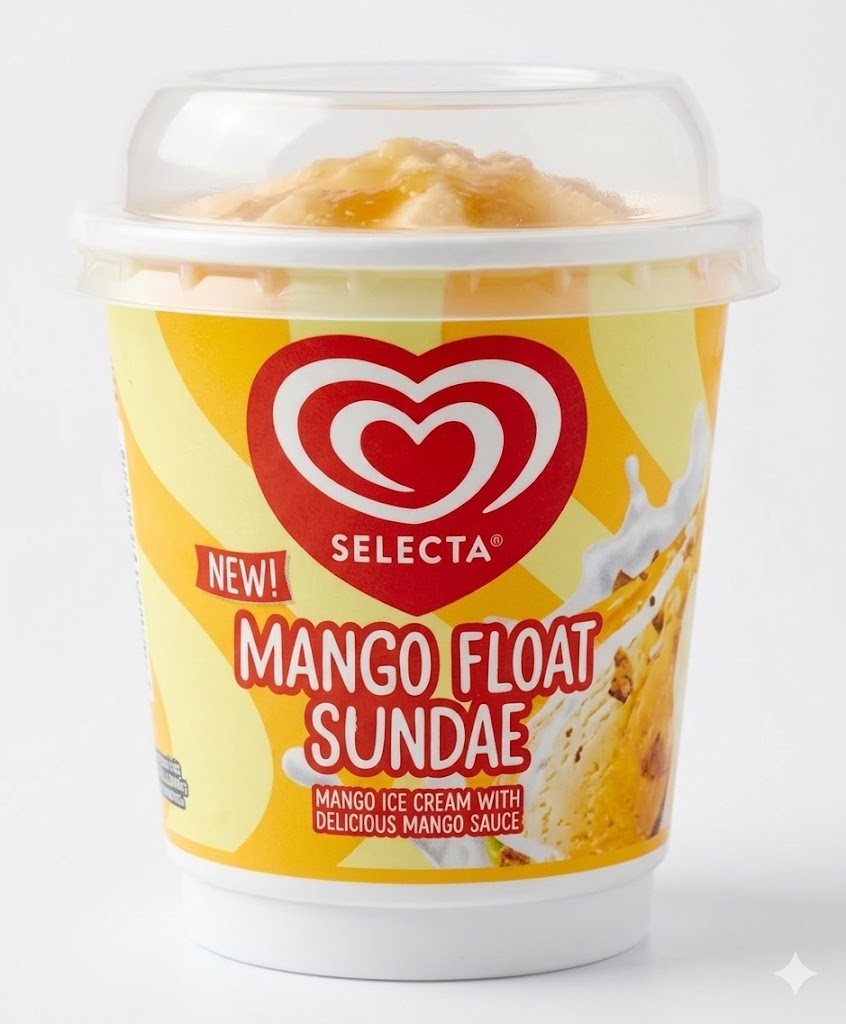 Ice Cream Cup Mango Float Sundae 100ml/16