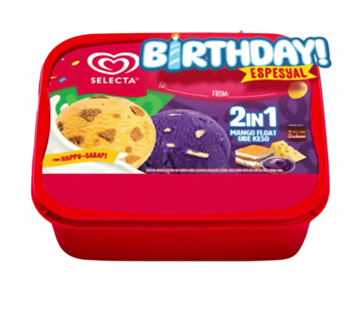 Birthday Ice Cream  MAngo Float - Ube Keso 1.25L