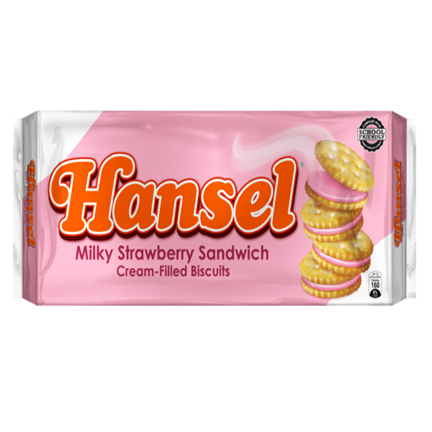 Hansel Milky Strawbery Sandwich