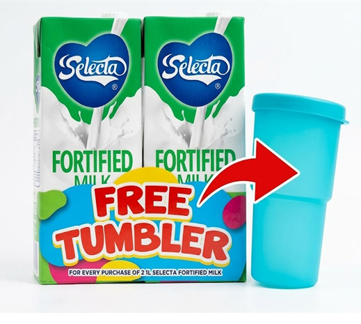 Fortitied Milk 1L x 2's with Tumbler