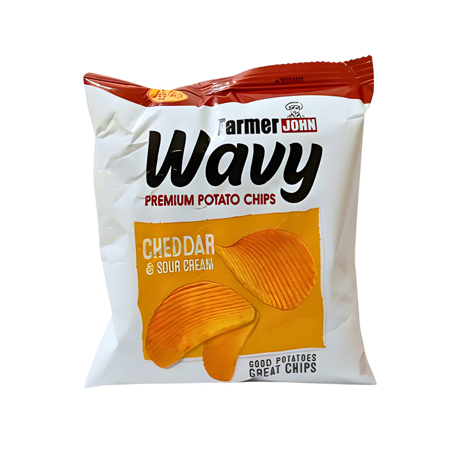 Farmer John Potato Chips Cheddar and Sour Cream