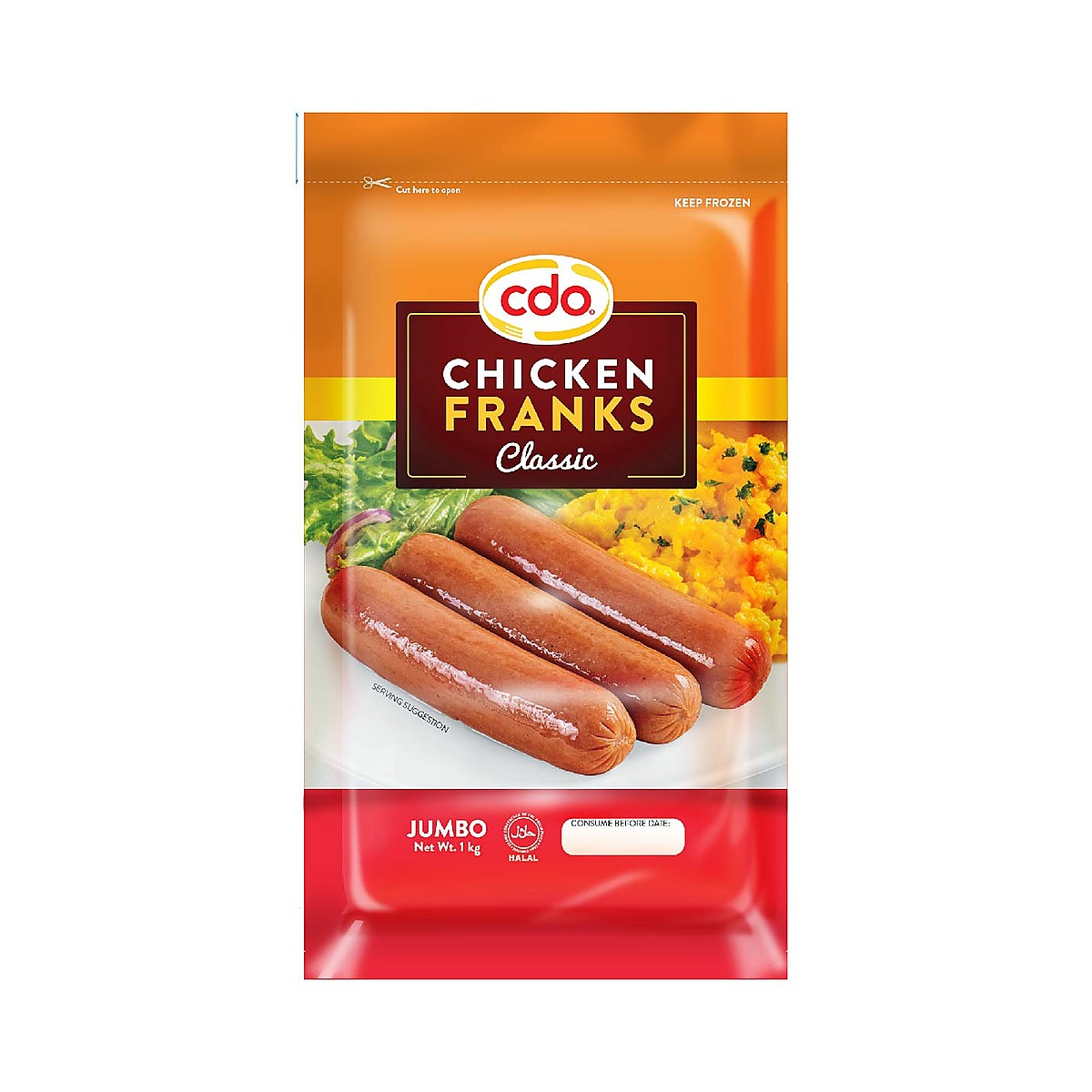 CDO Chicken Franks Classic 1kg