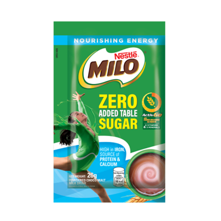 Milo Chocomalt Milk Zero Added Table Sugar