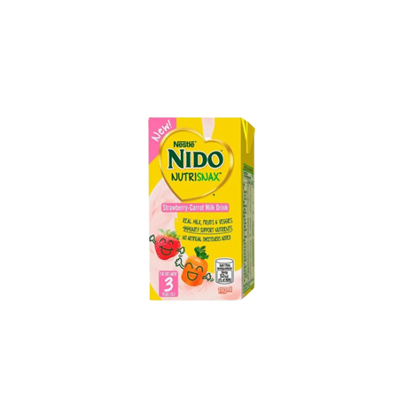 Milk Strawberry Carrot Drink