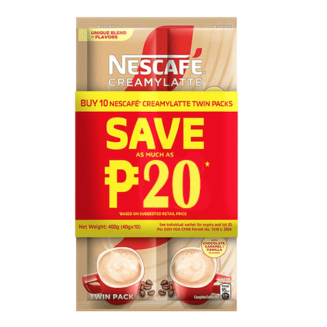 3in1 Coffee Creamy Latte Twin Pack BUY10 SAVE 20.00