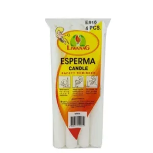 Candle.Liwanag E#18 White 4pcs