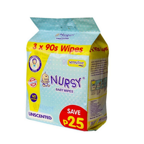 Baby Wipes Unscented 90s