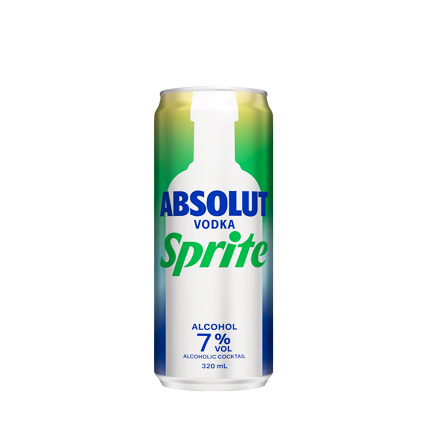 Absolut Vodka Sprite 7% Alcohol In Can