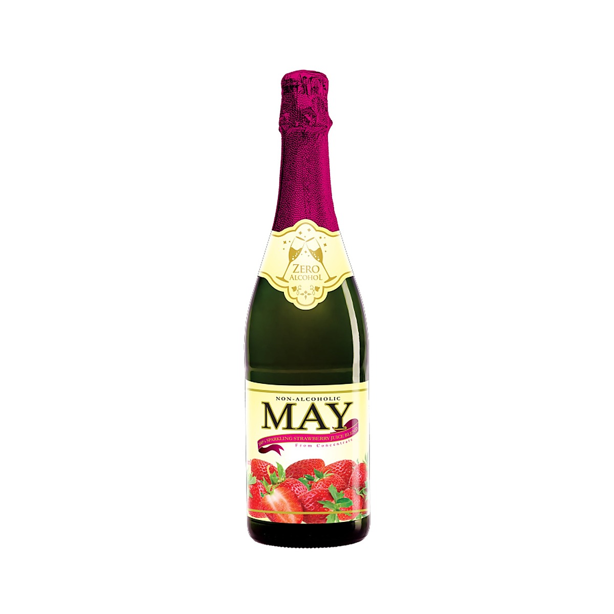 Non-Alcoholic Sparkling Strawberry Juice
