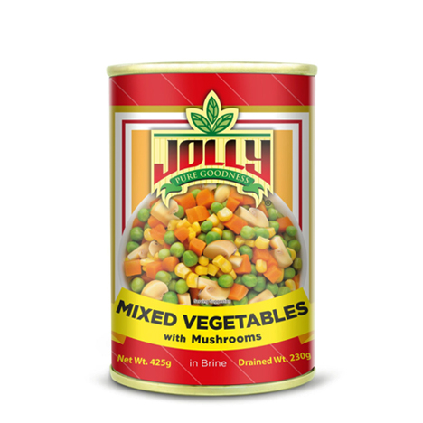 Canned Mixed Vegetable With Mushroom