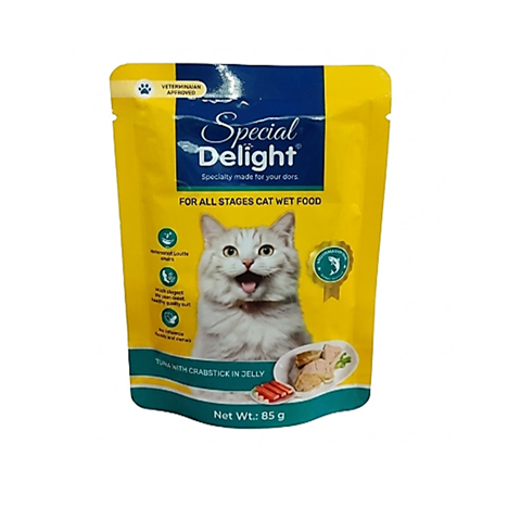 Cat Wet Food Tuna With Crabstick In Jelly