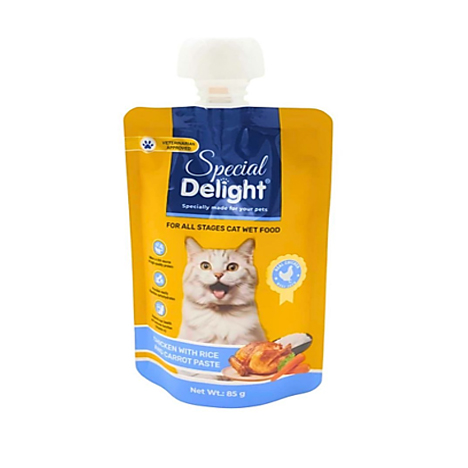 Cat Wet Food Chicken With Rice And Carrot Paste
