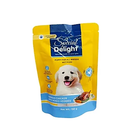 Puppy Dog wet Food Smoked Chicken With Mixed Vegetables