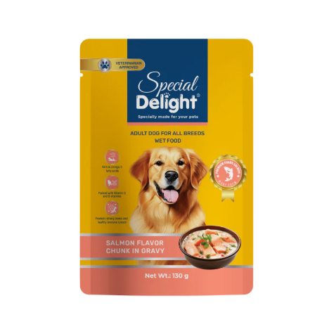 adult Dog Wet Food Salmon Flavor Chunk In Gravy