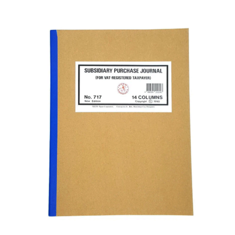 Subsidiary Purchase Journal 14 Columns