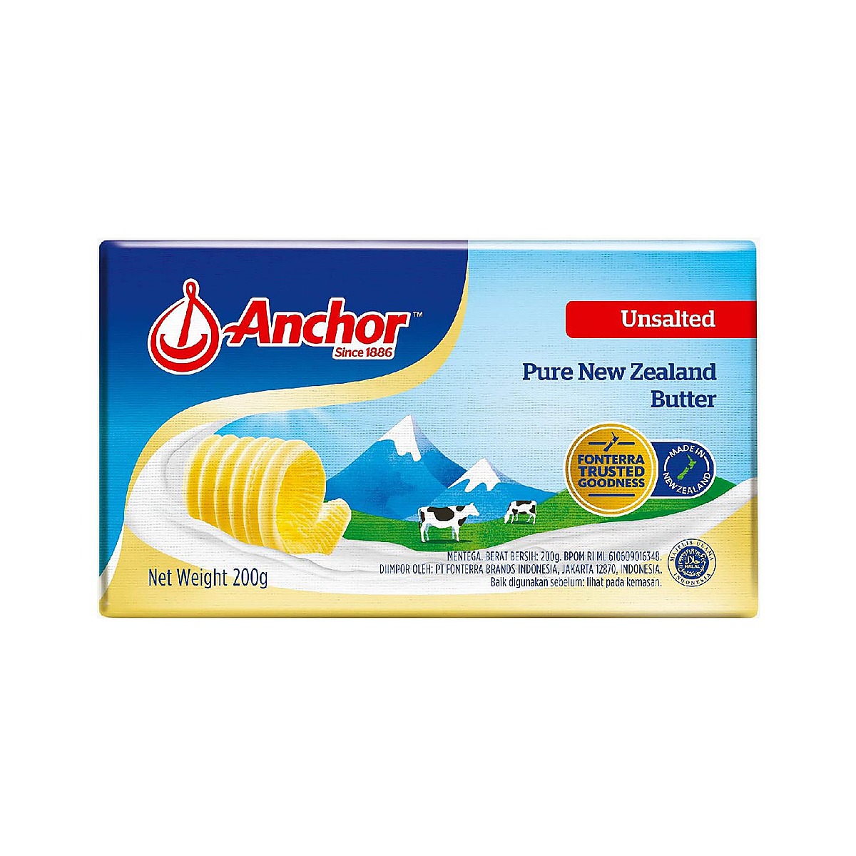Anchor Unsalted Butter 200g